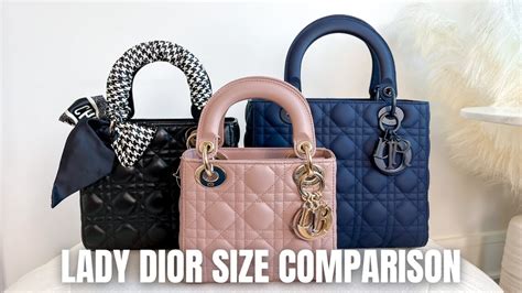 small lady dior bag size|lady dior small vs medium.